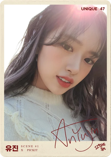 Example Pickit digital photo card featuring An Yujin